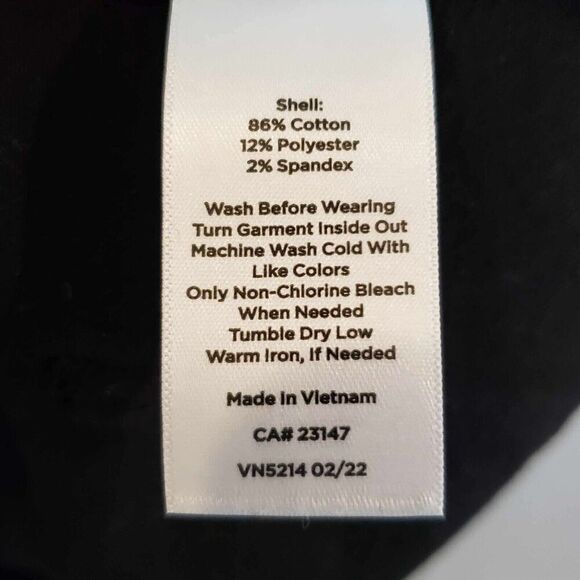 Talbots Jeans Slim Ankle Womens Size 12 High Rise Denim Black Cotton Stretch - Picture 5 of 8